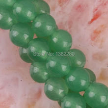 ¡! Venta al por mayor 6 MM Aventurina verde ronda suelta perlas de Calcedonia 15 "2 unids/lote joyería de moda JT6139 2024 - compra barato