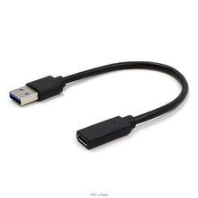 USB 3,1 Type C гнездо к USB 3,0 кабель-адаптер для разъема типа A, переходник для Macbook, Android, мобильный телефон 2024 - купить недорого