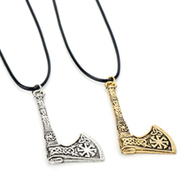 Dongsheng recém-chegado perun machado amuleto símbolo eslavo kolovrat símbolo solar viking machados encantos colares jóias-30 2024 - compre barato