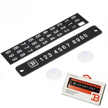Car styling Temporary Telephone Number Parking Card DIY message Magnetic Phone Number Card Plate Auto Sticker Accessories 2024 - buy cheap