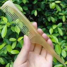 Sharp Tailed Hair Comb Hairdressing Hairbrush White Corner Natural Yellow Horn Combs Braided Split Good Gift For Female 2024 - buy cheap