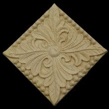 Vintage Woodcarving Decal Unpainted Wood Carved Corner Onlay Applique Frame for Home Furniture Wall Cabinet Door Decor Crafts 2024 - buy cheap