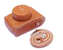 Funda de cuero de lujo para cámara de vídeo, bolsa para cámara tipo Leica D-LUX 109, con logotipo Leica, color marrón, nueva 2024 - compra barato
