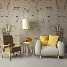 Papel tapiz Decorativo Europeo 3D, lámpara de pared geométrica sólida, Fondo de pared 2024 - compra barato