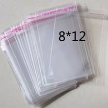 100 шт 8x12 см закрываемые прозрачные пластиковые пакеты с замком на молнии полиэтиленовые пакеты с замком для конфет для хранения закусок 2024 - купить недорого