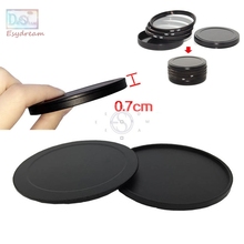 40.5 43 46 49 52 55 58 62 67 72 77 82 mm Protective Metal Case Cap Protector for Canon Nikon Lens Filter 55mm 58mm 77mm 82mm 2024 - buy cheap