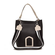 Winmax Luxury Brand Designer black Bucket Bag Women PU Leather Handbags Messenger Crossbody Shoulder Bag Purse Feminina Bolsas 2024 - buy cheap