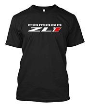 Hot Sale Men T Shirt Fashion CORVETTE CAMARO ZL1 Logo Race - Custom Men's Black T-Shirt Tee Summer T-shirt 2024 - buy cheap