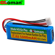 5000mAh Battery 7.4V for Harman Kardon Go Play Mini Speaker Li-Polymer Lithium Polymer Rechargeable Accumulator Replacement 2024 - buy cheap