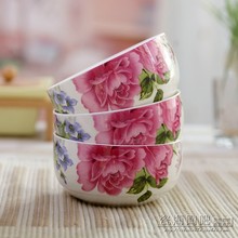 4.25 inch, fine bone china japanese soup bowls, colorful kitchen utensils, rose blossom designe, porcelain dinnerware 2024 - buy cheap