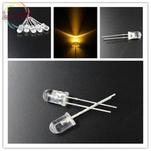 High Quality1000pcs 5MM Round Top Warm White led 5mm Ultra Bright LED light Emitting Diodes Electronic Components Retail Wholes 2024 - buy cheap