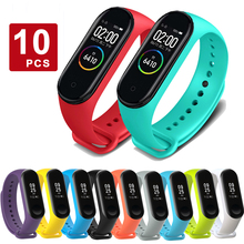 Mi Band 4 3 Strap Wrist Strap For Xiaomi Mi Band 3 4 Bracelet Silicone Miband 3 4 NFC Correa Accessories Smart Protector 10pcs 2024 - buy cheap