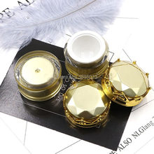 Frasco de crema de 20g, latas de muestra de oro, contenedor de embalaje cosmético vacío con forma de corona F652 2024 - compra barato
