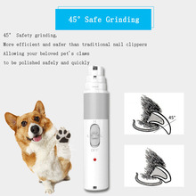 Kit de manicure para animais de estimação, tosquiador de unha elétrico com carregador usb, 3 modos, suprimento para profissionais, ferramenta de tosa de cachorro, aparador de unhas para animais de estimação 2024 - compre barato