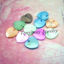 Wholesale 100pcs Heart Shape Shell Charms For DIY, Mixed Colors 15mm Shell Pendants From Mother Of Pearl Shell 2024 - buy cheap