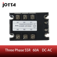 SSR 3 phase 60DA  DC control AC 60A three phase Solid state relay 2024 - buy cheap