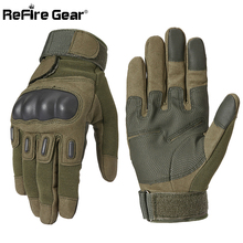 Guantes tácticos de equipo militar de ReFire Gear para hombre, guantes de combate SWAT para Paintball, ciclismo, nudillos de dedo completo 2024 - compra barato