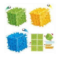Mini cubo mágico labirinto 3d, quebra-cabeça para jogos, brinquedos e aprendizagem, bolas de rolamento para crianças 2024 - compre barato