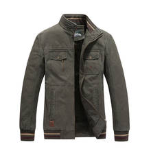 Varsanol Mens Wam Jacket Casual Cotton Thick Coat Washed Coats Army Military Outdoors Jaqueta Masculina Jackets L-4XL Outerwear 2024 - buy cheap