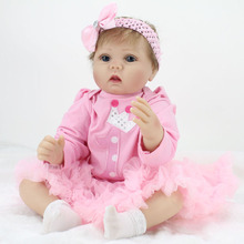 55 cm Soft Vinyl Doll Reborn Baby Handmade Lifelike Dolls For Mommy Real Care Babies Playtime Toys For Kids 2024 - buy cheap
