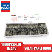 Diodo de barrera schottky para panel Solar, diodos de 45mm x 1000mm para células solares, DIY, 1A, 40V, 1N5819, 0,6 Uds. 2024 - compra barato
