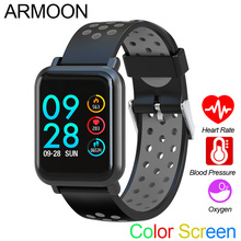 Умные спортивные часы SN60 Android IOS Heart Rate мужской женский браслет кровяное давление фитнес-трекер цветной водонепроницаемый браслет для активности 2024 - купить недорого