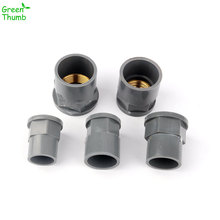 15pcs Cooper Female Thread 20*1/2"25*1/2"25*3/4"32*3/4"32*1" Reduced Straight PVC Connector Grey Pipe Fittings Agricltural 2024 - buy cheap