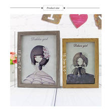 Modern Simple Photo Frame Ornament Double Folding Photo Frame Retro Picture Crafts Home Decor Accessories For Kid Birthday Gifts 2024 - buy cheap