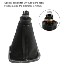 Kkmoon novo 6 velocidade alavanca de mudança de engrenagem gaitor boot preto couro do plutônio para vw golf bora jetta gti mk4 1999-2004 2024 - compre barato