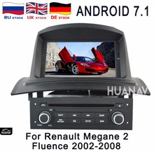 Sistema multimídia automotivo, reprodutor com dvd, navegação gps, 2 din, rádio, gravação multimídia, android 2002 e 2008, para renault megane 2, fluence 7.1 a 8.0 2024 - compre barato