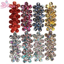 XIMA 80pcs/lot Clothing Accessories Sequin Flower DIY Handmade Hair Flower Bows No Clips Girls Headwear Hair Accessories 2024 - buy cheap