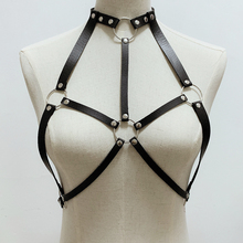 Sexy Women Handmade Leather Harness Choker Body Bondage Belt Straps Punk Gothic Club Party Wear 2024 - buy cheap