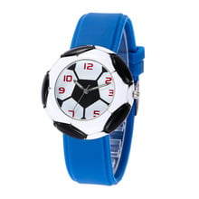 Creative Football Dial Children Watches Students Boys Girls Quartz Wristwatch Cute Soccer Silicone Clock Montre Enfant 2021 Blue 2024 - buy cheap