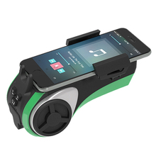 Reproductor de Audio Bluetooth multifunción para bicicleta/motocicleta con iluminación, campana, Banco de energía, reproductor MP3, manos libres Bluetooth, Deader de tarjeta 2024 - compra barato