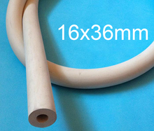 Tubo de vácuo de borracha ru, tubo de resistência à vácuo de 16mm id 36mm od para tubos de pressão negativo. tubo de parede grossa e de paredes 2024 - compre barato