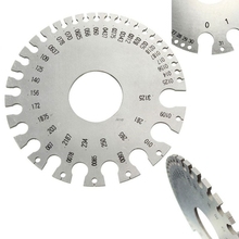 Medidor de folha de medição de espessura, régua redonda de aço inoxidável 0-36 awg, placa de medição de metal para máquina de metal 2024 - compre barato