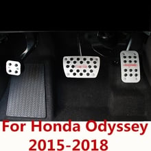 For Honda Odyssey 2015-2018 car styling cover Aluminium alloy foot Gas/petrol/oil Brake Rest lamp trim Pedal 2024 - buy cheap