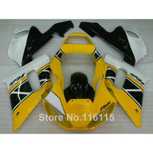 Kit de carenado de ABS para YAMAHA R6, 1998, 1999, 2000, 2001, 2002, R6, amarillo, blanco y negro, juego de carenados YZF R6 98, 99, 00, 01, 02, #3220 2024 - compra barato