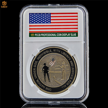 2001 США Всемирного торгового центра событий 11 сентября свяжитесь с нами на военную тематику Памятная коллекция монет W/PCCB держатель 2024 - купить недорого