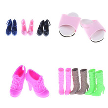 One Pair Fashion Heels Sandals Doll Shoes For  Dolls Dolls Accessories Gift For Girl Toy Christmas New Year Gift 2024 - buy cheap