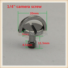 10pcs chrome plated 1/4"captive screw folding D-ring adapter screw cam tripod monopod quick release plate 2024 - buy cheap