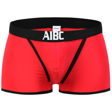 3pcs/lot New AIBC Sexy men's Underwear Nylon silk Boxer Underwear Gay Male Funny Shorts Underpants Boxers 2024 - buy cheap