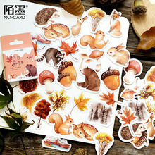 45pcs/Set Autumn Forest Paper Sticker Decoration DIY Handmade Arts Craft Sticker Christmas Gift 2024 - buy cheap