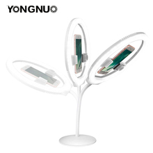 Yongnuo yn128 câmera fotográfica/estúdio/celular/vídeo, anel de luz 128 led, 3200k-5500k, fotografia, lâmpada regulável em anel 2024 - compre barato