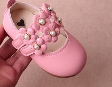 Обувь для маленьких девочек; Кожаные туфли в цветочек для принцесс; Повседневная обувь; Тонкие туфли; Chicas Princesa Flor Zapatos Chaussures Enfants * 2024 - купить недорого