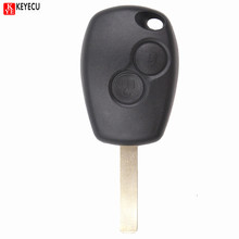 KEYECU High Quality Remote Key Shell for RENAULT Clio Modus Twingo Kangoo Master Key Case Fob 2 Button+Non-grooves Key Blank 2024 - buy cheap