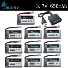 Teranty Power 3,7 V 650mAh Li-po аккумулятор для SYMA X5C X5C-1 X5 H5C X5SW 852540 3,7 V Дрон с перезаряжаемым аккумулятором литиевая батарея 10 шт./компл. 2024 - купить недорого