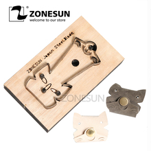 ZONESUN Cat Customized leather cutting die Leather DIY Craft wire earphone collector Wooden Template Punching Cutting Mould 2024 - buy cheap