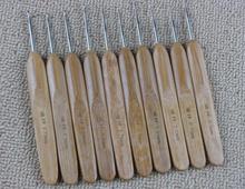 Venta al por mayor 10 unid/set ganchos para Crochet de bambú tejido costura aguja tejida conjunto gancho bricolaje herramienta de mano aguja-74715 2024 - compra barato