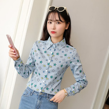 Women Spring Summer Style Chiffon Blouses Shirts Lady Casual Long Sleeve Star Turn-down Collar Blusas Tops DF2330 2024 - buy cheap